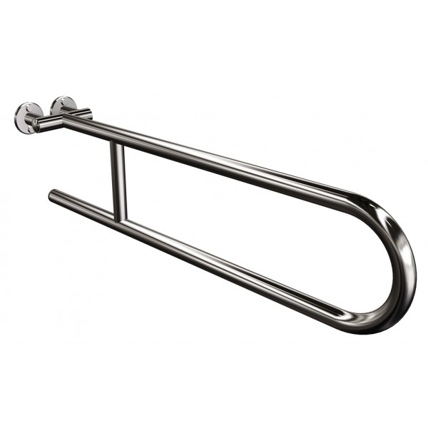 Uchwyt półokrągły Ø25 stały 70cm ANDEX Bez Barier 800/70CC stal nierdzewna polerowana