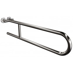 Uchwyt półokrągły Ø25 stały 75cm ANDEX Bez Barier 800/75CC stal nierdzewna polerowana