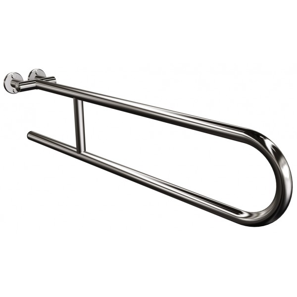 Uchwyt półokrągły Ø25 stały 75cm ANDEX Bez Barier 800/75CC stal nierdzewna polerowana