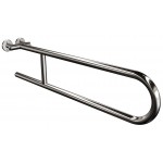 Uchwyt półokrągły Ø25 stały 75cm ANDEX Bez Barier 800/75CC stal nierdzewna polerowana