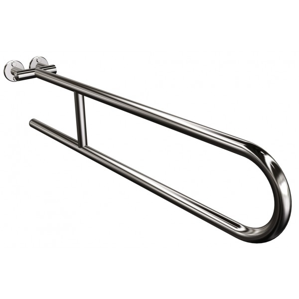 Uchwyt półokrągły Ø25 stały 80cm ANDEX Bez Barier 800/80CC stal nierdzewna polerowana
