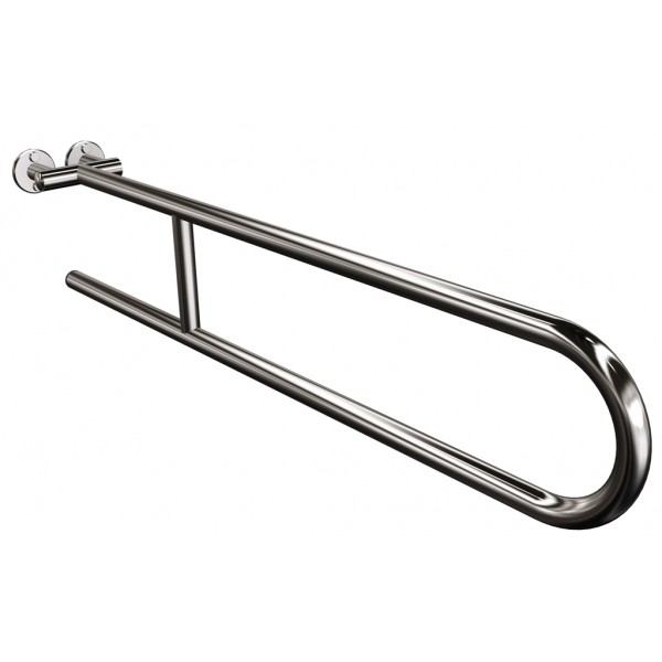 Uchwyt półokrągły Ø25 stały 85cm ANDEX Bez Barier 800/85CC stal nierdzewna polerowana