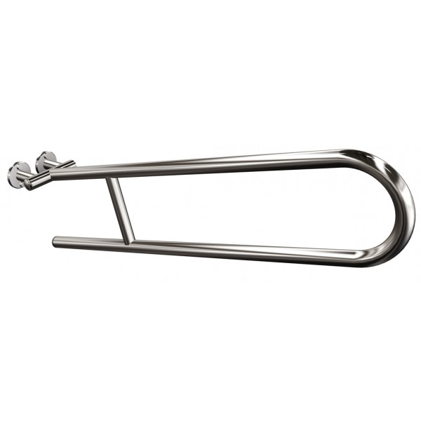 Uchwyt półokrągły Ø25 uchylny 75cm ANDEX Bez Barier 801/75CC stal nierdzewna polerowana