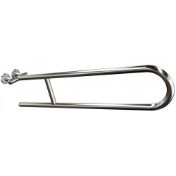 Uchwyt półokrągły Ø25 uchylny 80cm ANDEX Bez Barier 801/80CC stal nierdzewna polerowana