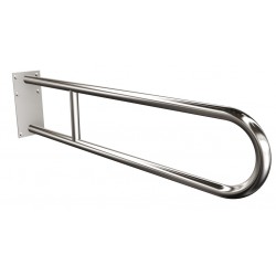 Uchwyt półokrągły Ø25 stały 75cm z płytą ANDEX Bez Barier 819/75CC stal nierdzewna polerowana