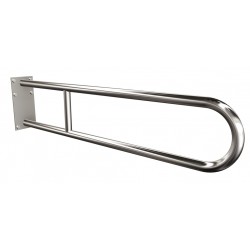 Uchwyt półokrągły Ø25 stały 80cm z płytą ANDEX Bez Barier 819/80CC stal nierdzewna polerowana
