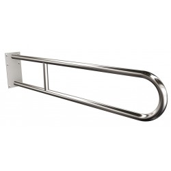 Uchwyt półokrągły Ø25 stały 85cm z płytą ANDEX Bez Barier 819/85CC stal nierdzewna polerowana
