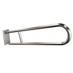 Uchwyt półokrągły Ø25 uchylny 80cm z płytą ANDEX Bez Barier 820/80CC stal nierdzewna polerowana