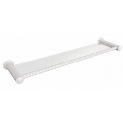Półka łazienkowa szklana 60 cm ANDEX Classic 001/60/B biała