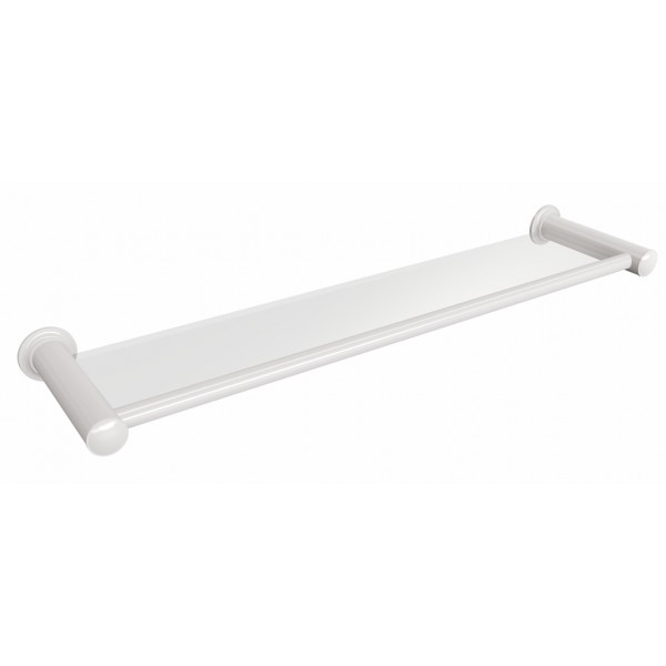 Półka łazienkowa szklana 60 cm ANDEX Classic 001/60/B biała