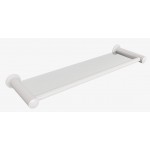 Półka łazienkowa szklana 50 cm ANDEX Classic 001/50B biała