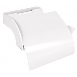 Uchwyt na papier toaletowy z osłonką ANDEX Technic 314B stal nierdzewna biały