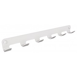 Wieszak 6-hakowy ANDEX Technic 329B stal nierdzewna biały