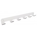 Wieszak 6-hakowy ANDEX Technic 329B stal nierdzewna biały