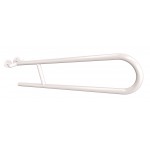 Uchwyt półokrągły uchylny 85 cm ANDEX Bez Barier 801/85/B stal nierdzewna biały