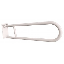 Uchwyt półokrągły uchylny 75cm z płytą ANDEX Bez Barier 820/75/B stal nierdzewna biały