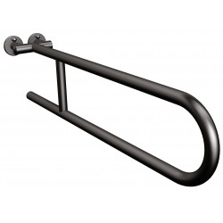 Uchwyt półokrągły stały 70 cm ANDEX Bez Barier 800/70/NG stal nierdzewna czarny