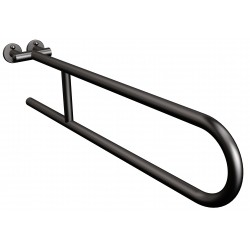 Uchwyt półokrągły stały 75 cm ANDEX Bez Barier 800/75/NG stal nierdzewna czarny
