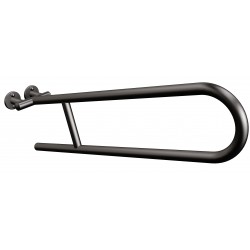 Uchwyt półokrągły Ø25 uchylny 70cm ANDEX Bez Barier 801/70NG stal nierdzewna czarny