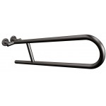 Uchwyt półokrągły Ø25 uchylny 70cm ANDEX Bez Barier 801/70NG stal nierdzewna czarny