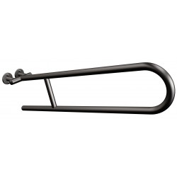 Uchwyt półokrągły Ø25 uchylny 75cm ANDEX Bez Barier 801/75NG stal nierdzewna czarny