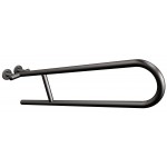 Uchwyt półokrągły Ø25 uchylny 75cm ANDEX Bez Barier 801/75NG stal nierdzewna czarny