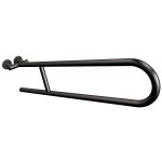 Uchwyt półokrągły uchylny 80cm ANDEX Bez Barier 801/80NG stal nierdzewna czarny