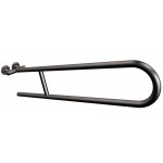 Uchwyt półokrągły Ø25 uchylny 85cm ANDEX Bez Barier 801/85NG stal nierdzewna czarny