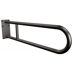 Uchwyt półokrągły Ø25 stały 70cm z płytą ANDEX Bez Barier 819/70NG stal nierdzewna czarny