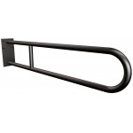 Uchwyt półokrągły stały 85cm z płytą ANDEX Bez Barier 819/85/NG stal nierdzewna czarny