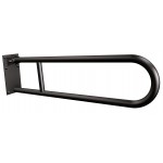 Uchwyt półokrągły uchylny 70cm z płytą ANDEX Bez Barier 820/70/NG stal nierdzewna czarny