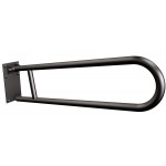 Uchwyt półokrągły uchylny 75cm z płytą ANDEX Bez Barier 820/75/NG stal nierdzewna czarny