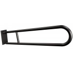 Uchwyt półokrągły uchylny 85cm z płytą ANDEX Bez Barier 820/85NG stal nierdzewna czarny