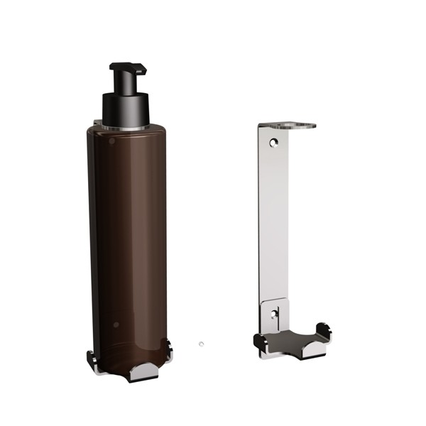 Uchwyt-dozownik mydła w płynie 300ml ANDEX Technic 348SG stal nierdzewna polerowana