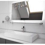Półka łazienkowa szklana 50 cm ANDEX Classic 001/50/CC chrom