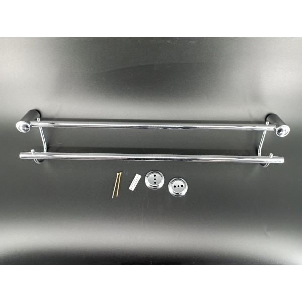 Wieszak 2-u rurkowy 70cm ANDEX Classic 029/70/CC chrom