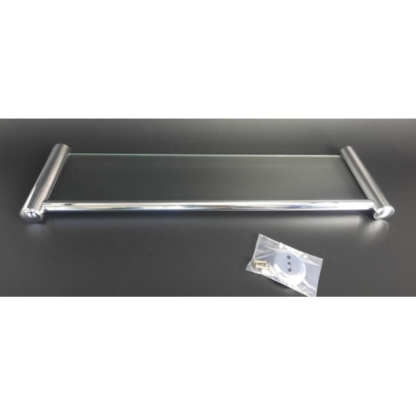 Półka łazienkowa szklana 60cm ANDEX Classic 001/60CC chrom