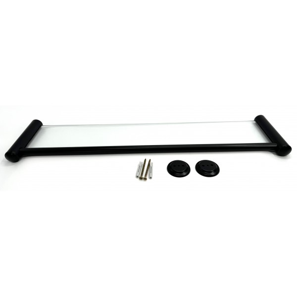 Półka łazienkowa szklana 60 cm ANDEX Classic 001/60/NG czarna