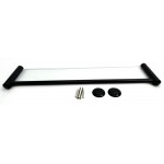 Półka łazienkowa szklana 60cm ANDEX Classic 001/60/NG czarna