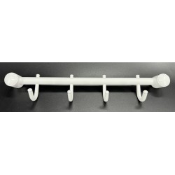 Wieszak 4-hakowy ANDEX Classic 006B biały