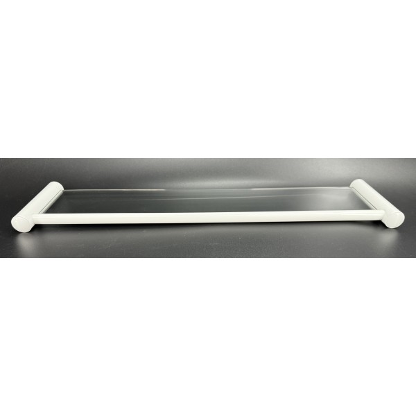 Półka łazienkowa szklana 60 cm ANDEX Classic 001/60/B biała