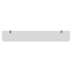 Półka łazienkowa bez ramki 70 cm ANDEX Sanibella 501/70/CC chrom