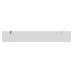 Półka łazienkowa bez ramki 70cm ANDEX Sanibella 501/70/CC chrom