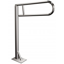 Uchwyt podłogowy uchylny Ø25 ANDEX Bez Barier 811CC stal nierdzewna polerowana