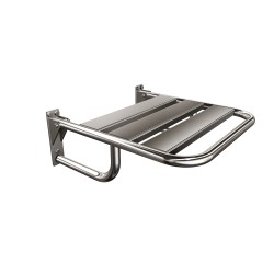 Siedzisko (krzesełko) prysznicowe metalowe składane ANDEX Bez Barier 836CC stal nierdzewna polerowana