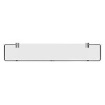 Półka łazienkowa z ramką 60cm ANDEX Sanibella 502/60/CC chrom