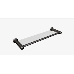 Półka łazienkowa szklana 50 cm ANDEX Classic 001/50/NG czarna