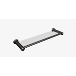 Półka łazienkowa szklana 50 cm ANDEX Classic 001/50/NG czarna