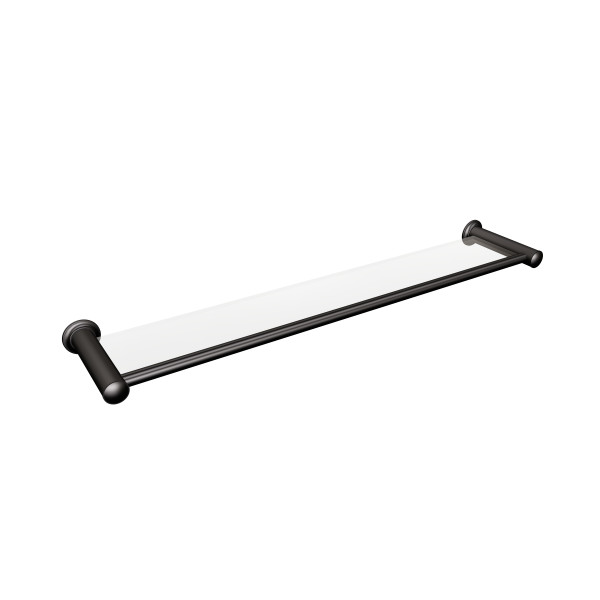 Półka łazienkowa szklana 70 cm ANDEX Classic 001/70/NG czarna