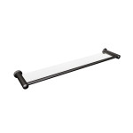 Półka łazienkowa szklana 70 cm ANDEX Classic 001/70/NG czarna